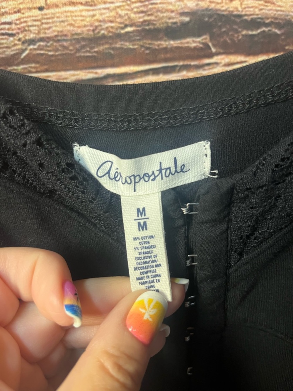 Aeropostale Black Mini Skater Dress with Spaghetti Straps (195) - Picture 9 of 13